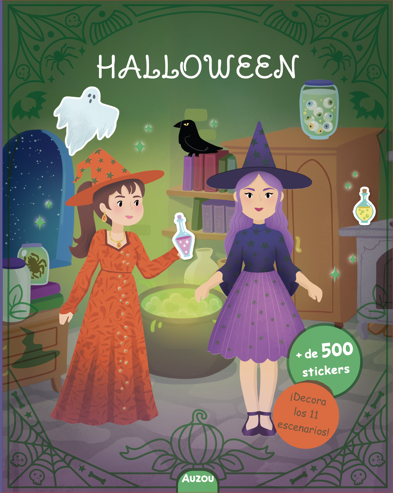 Libros de stickers halloween