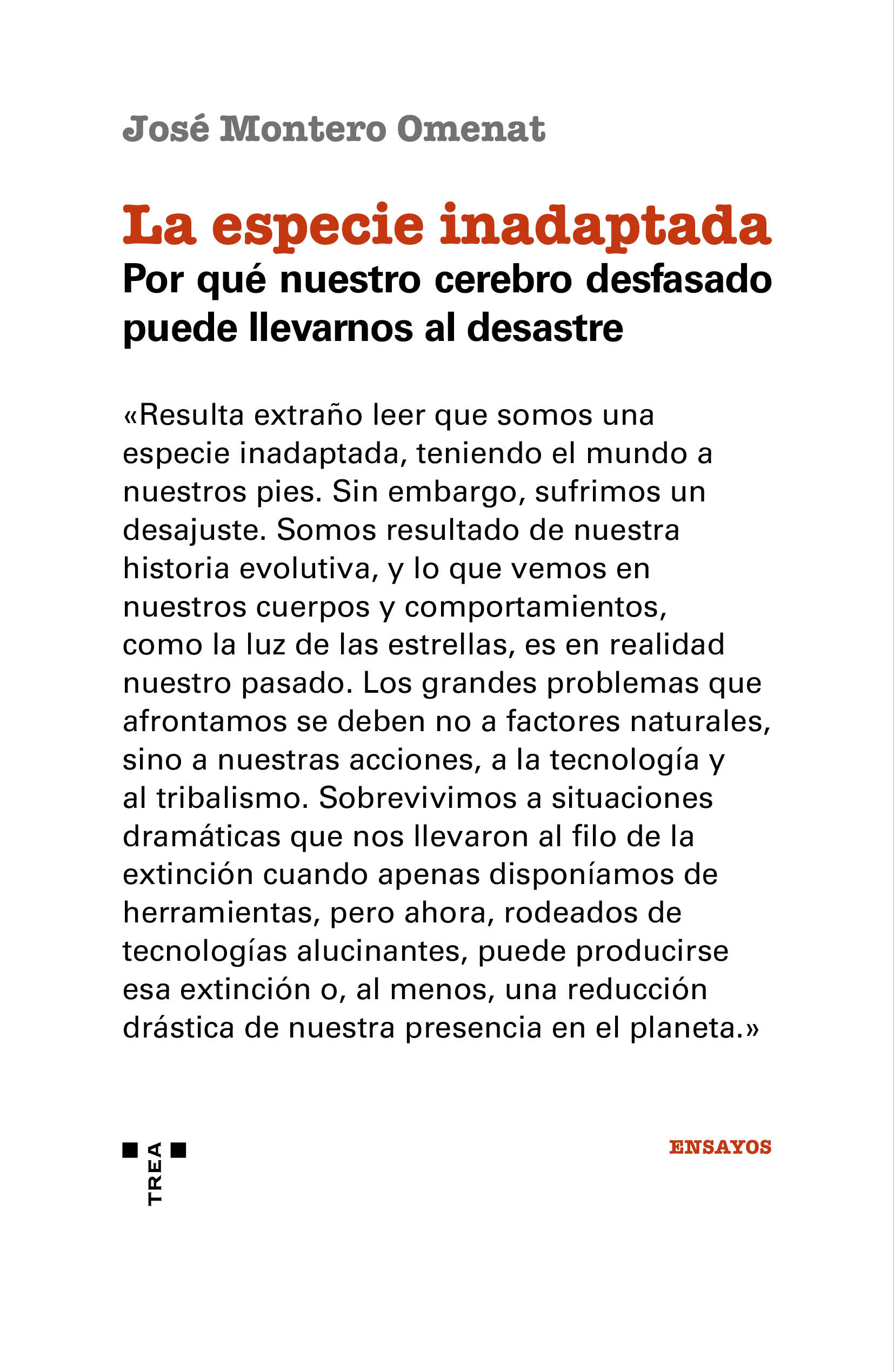 La especie inadaptada