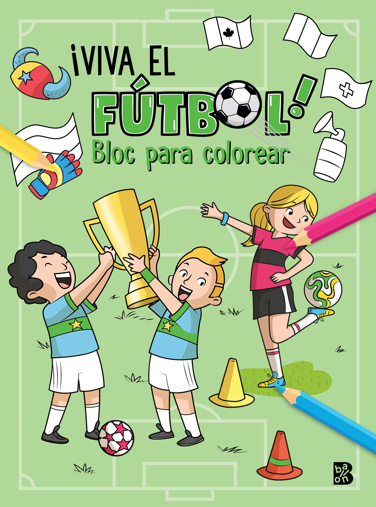 ¡VIVA EL FÚTBOL! BLOC PARA COLOREAR