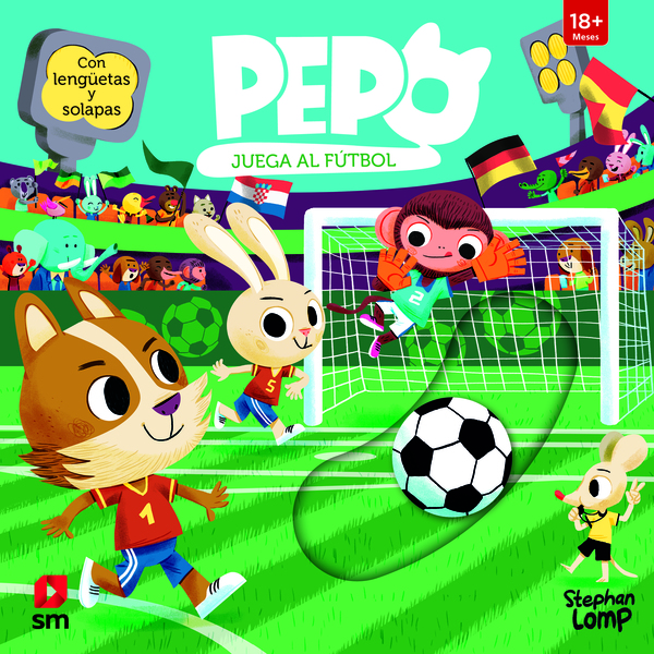 Pepo juega al fútbol
