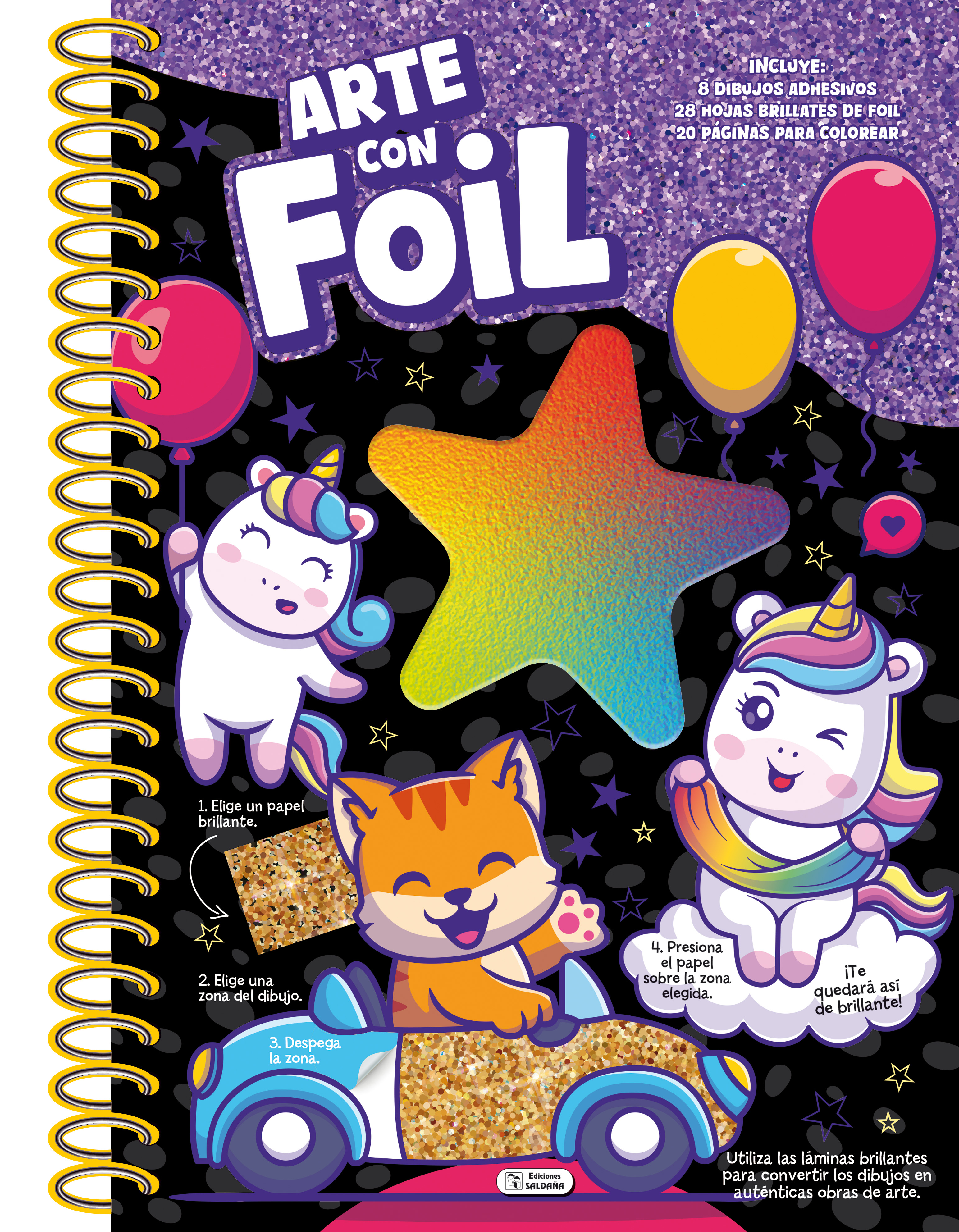 ARTE CON FOIL - Unicornios