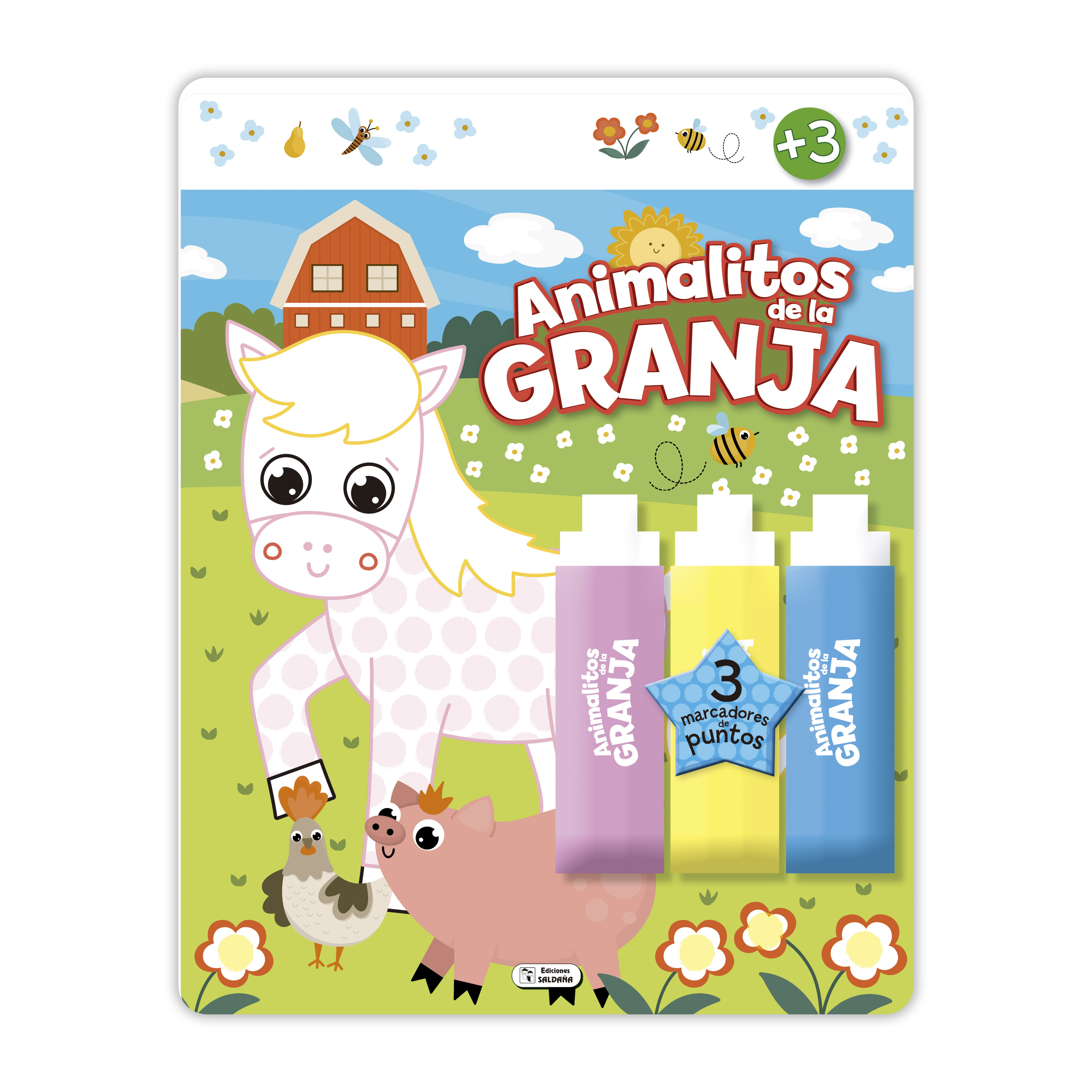 COLOREA CON PUNTOS - Animalitos de la granja