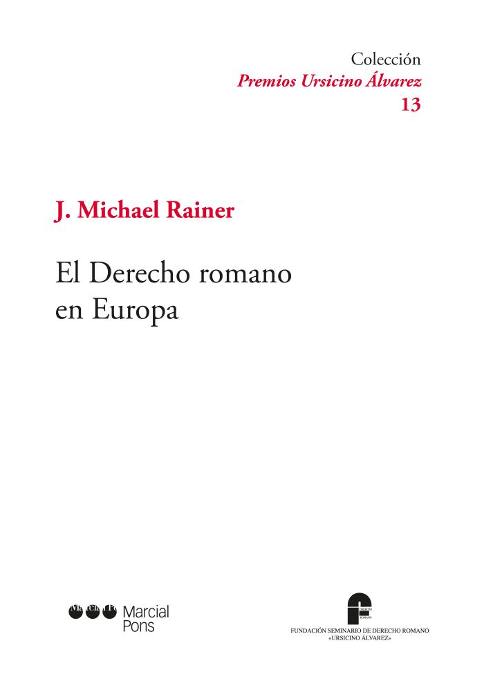 El Derecho romano en Europa