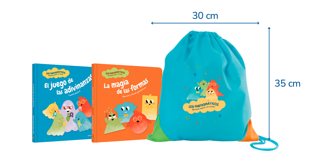 Pack Los Fantasmáticos: 2 divertidos cuentos + mochila infantil de regalo