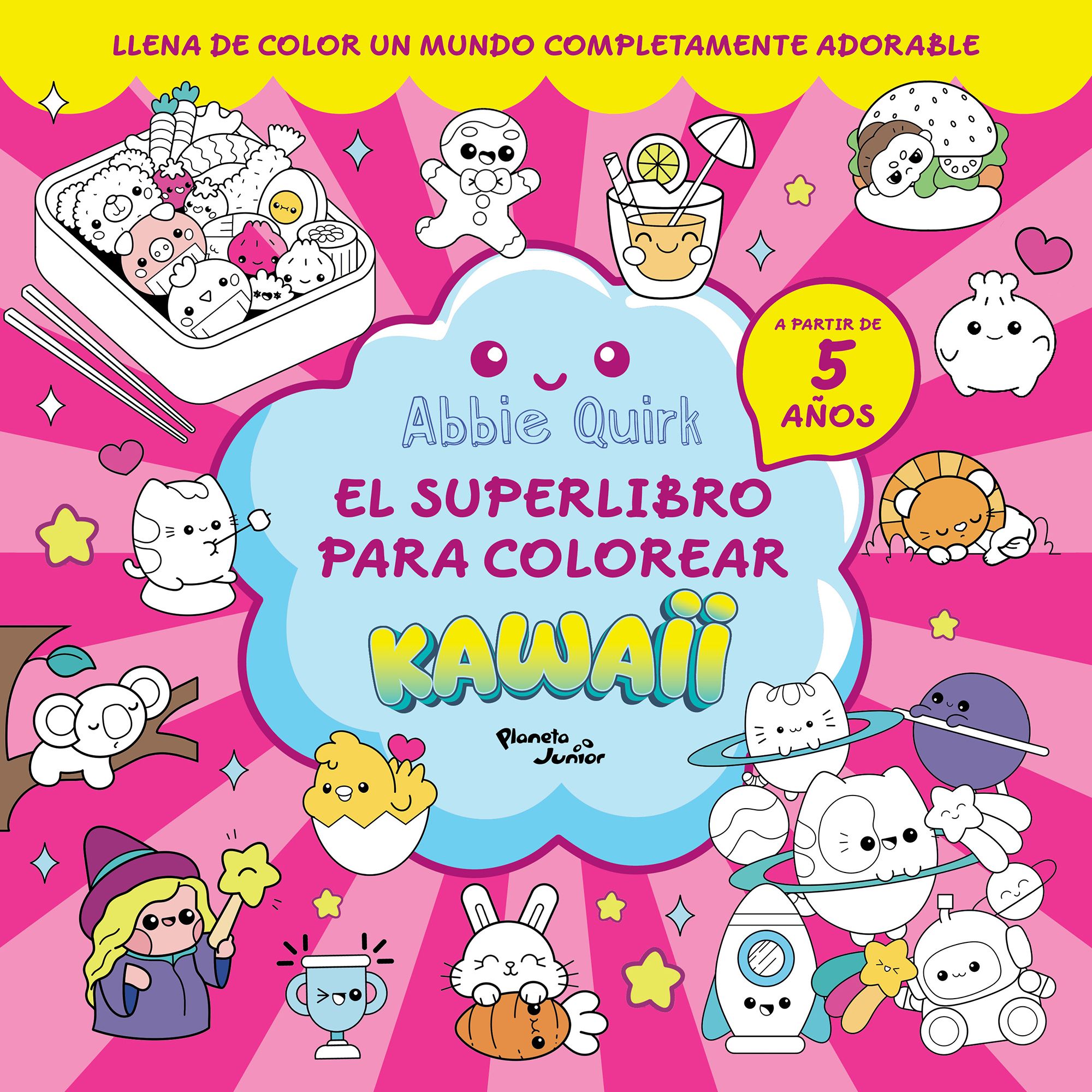 El superlibro para colorear kawaii