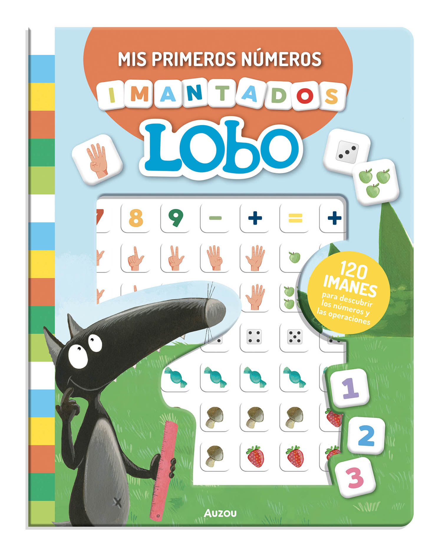 Mis primeros números imantados de Lobo