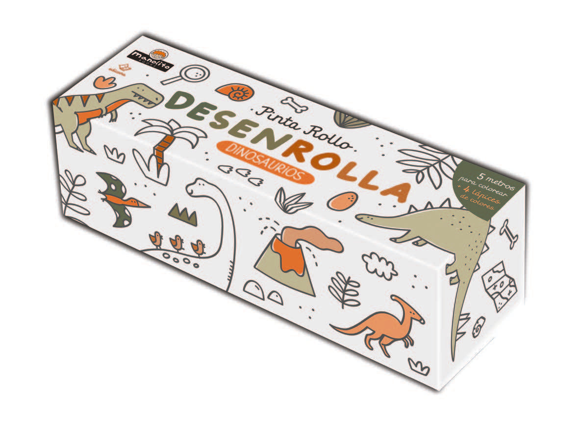Pìnta rollos - Los dinosaurios
