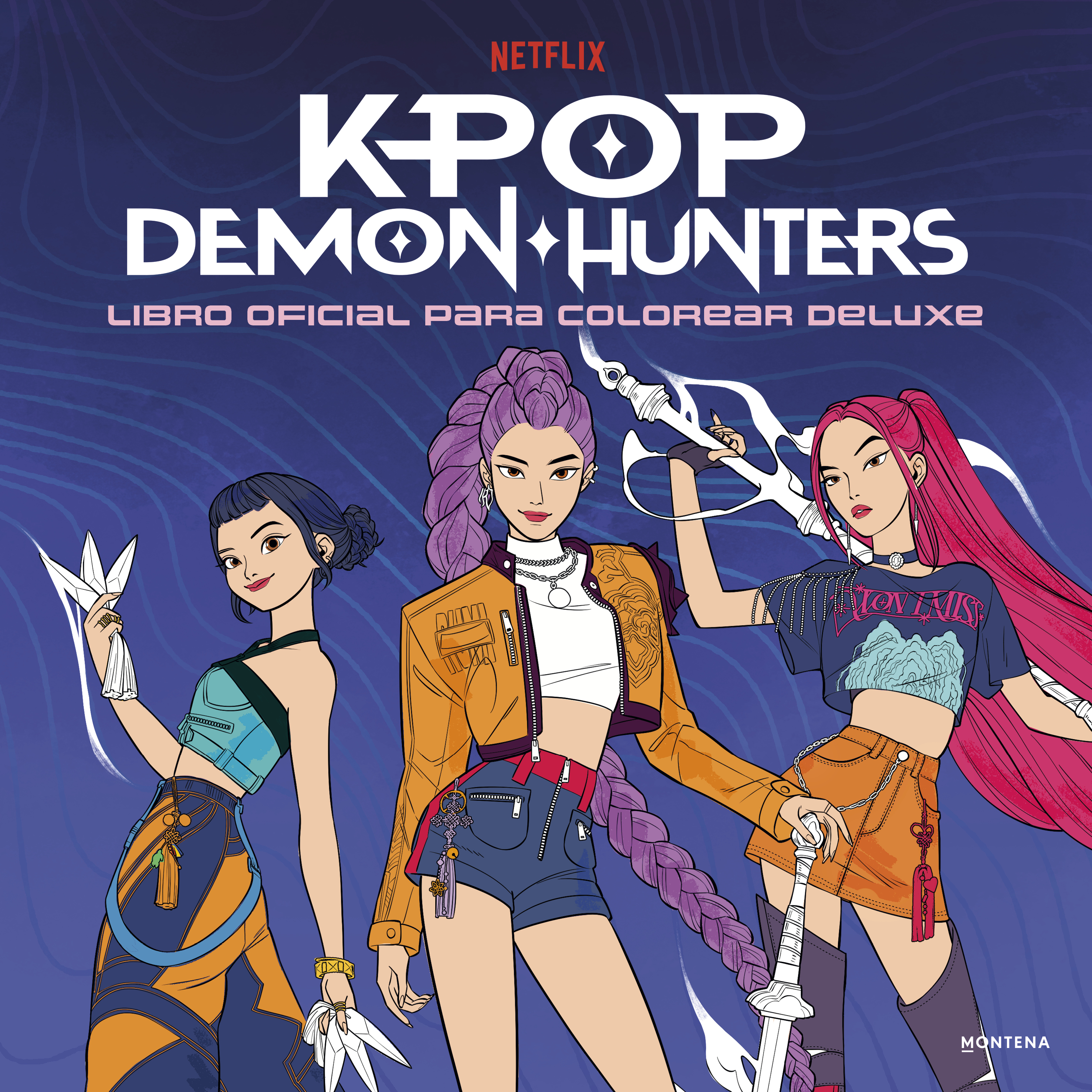 KPop Demon Hunters - Libro oficial para colorear deluxe