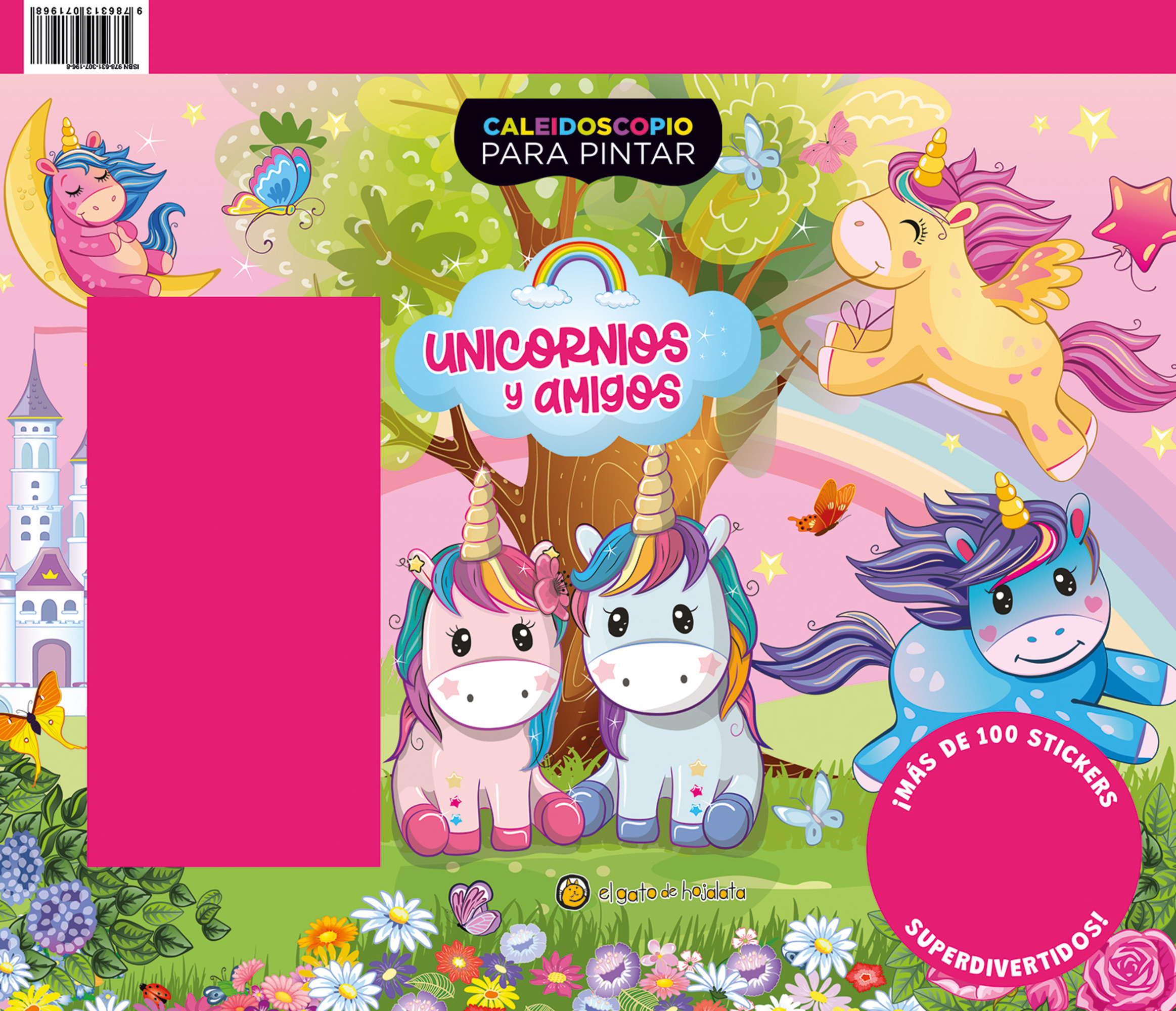 Caleidoscopio para pintar: Unicornios y amigos