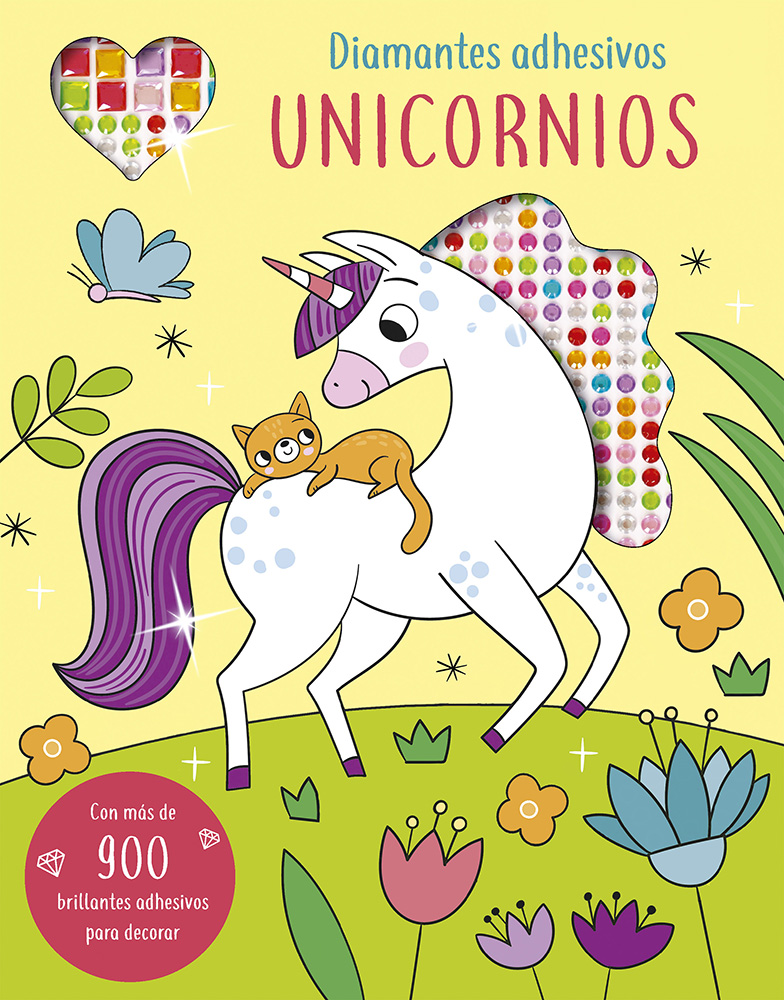 Diamantes adhesivos. Unicornios