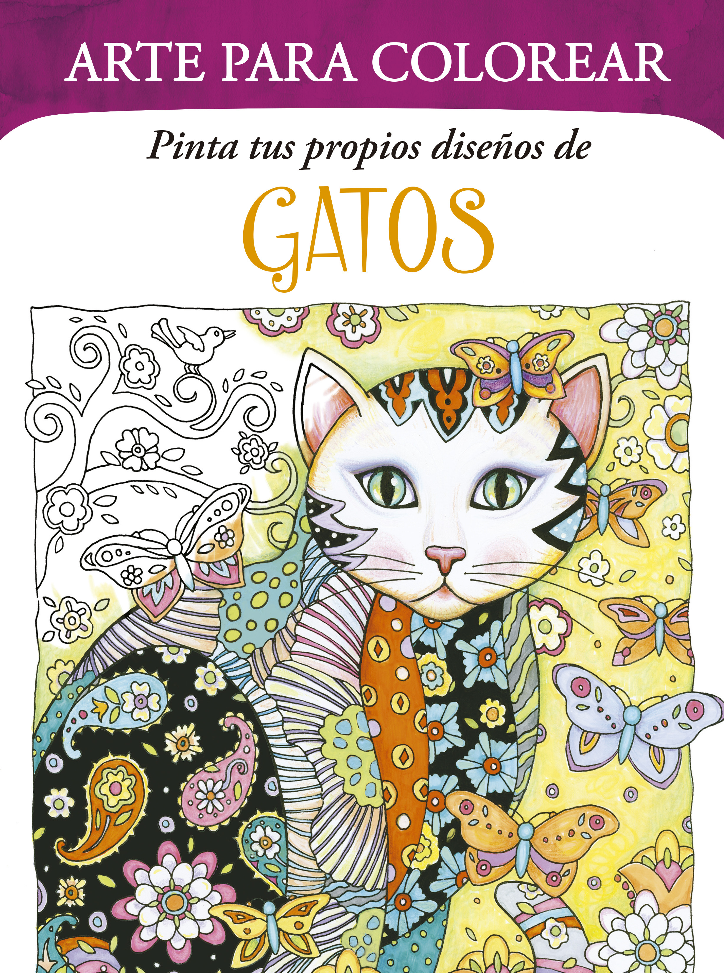 Arte para colorear: Pinta tus propios diseños de gatos