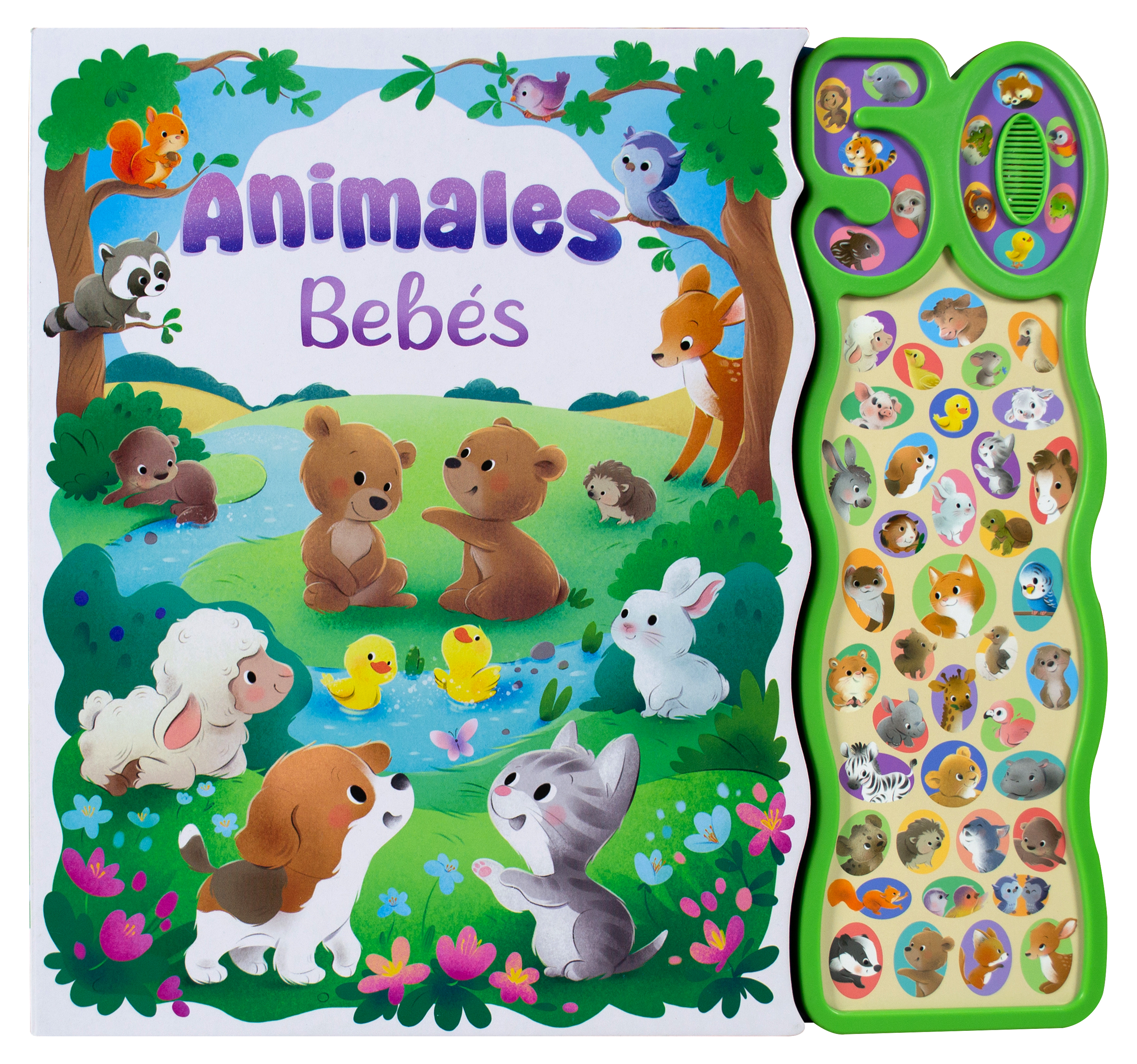 Libro infatil con 50 sonidos: Animales bebés