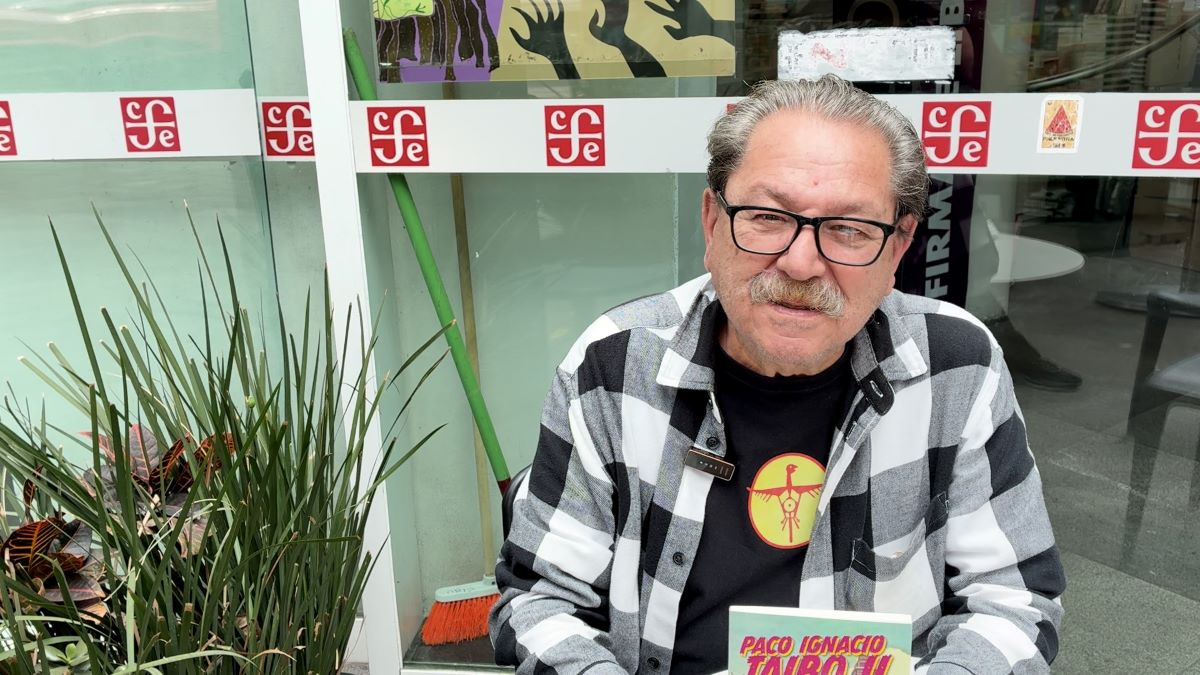 Paco Ignacio Taibo II y las tripas del thriller mexicano. Foto: Verónica Maza