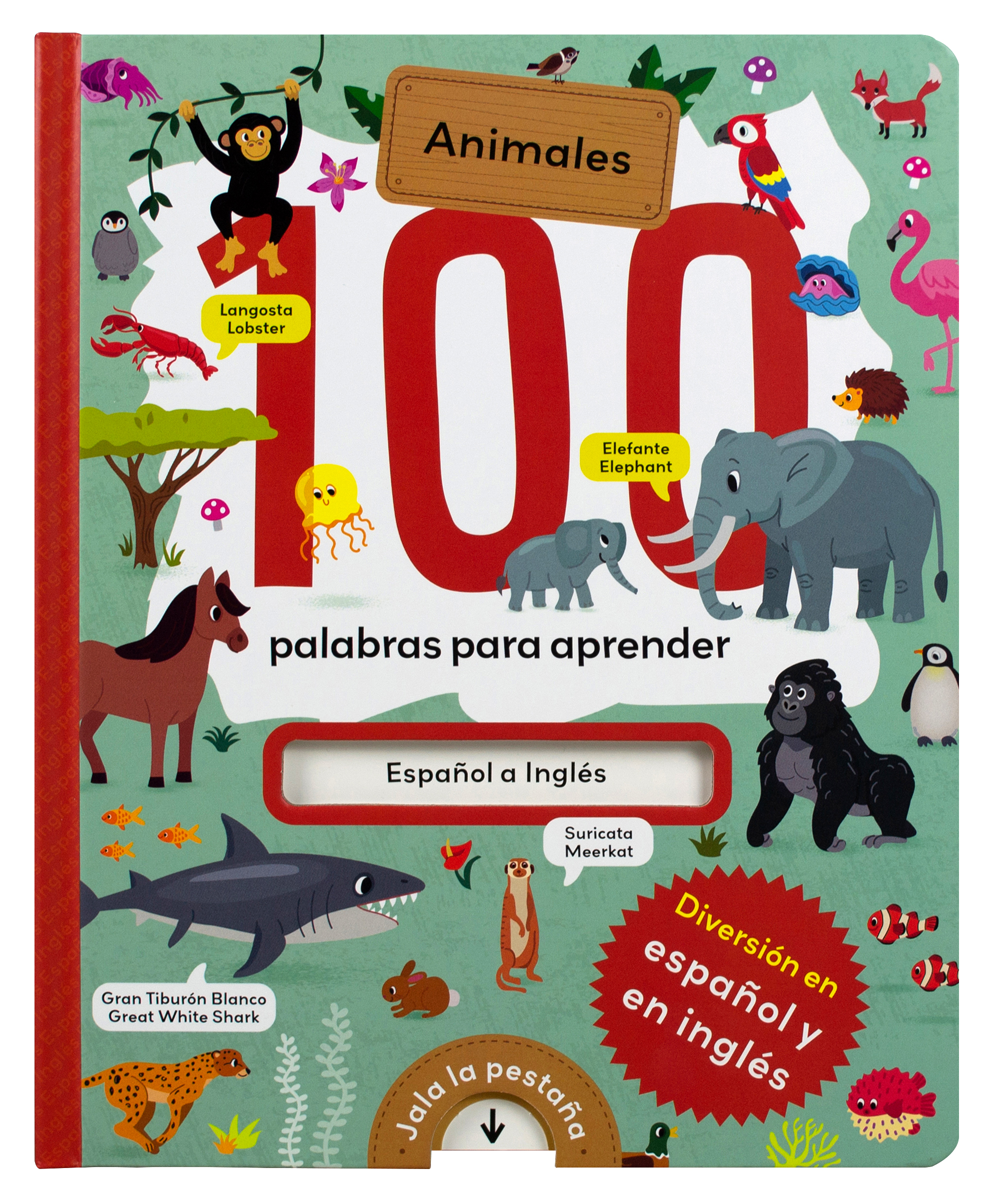 Libro infantil: 100 alabras para aprender: Animales