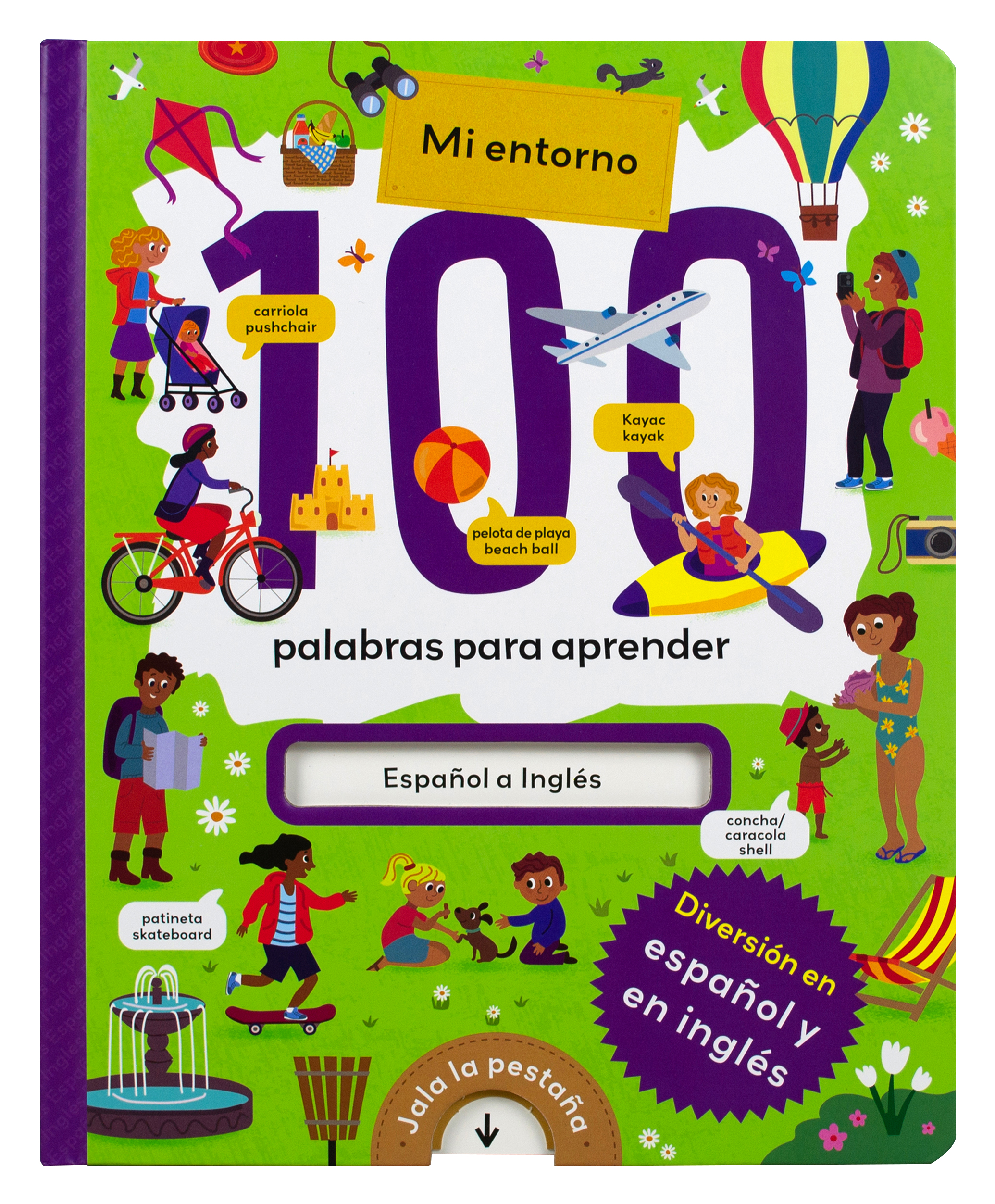 Libro infantil: 100 palabras para aprender: Mi entorno