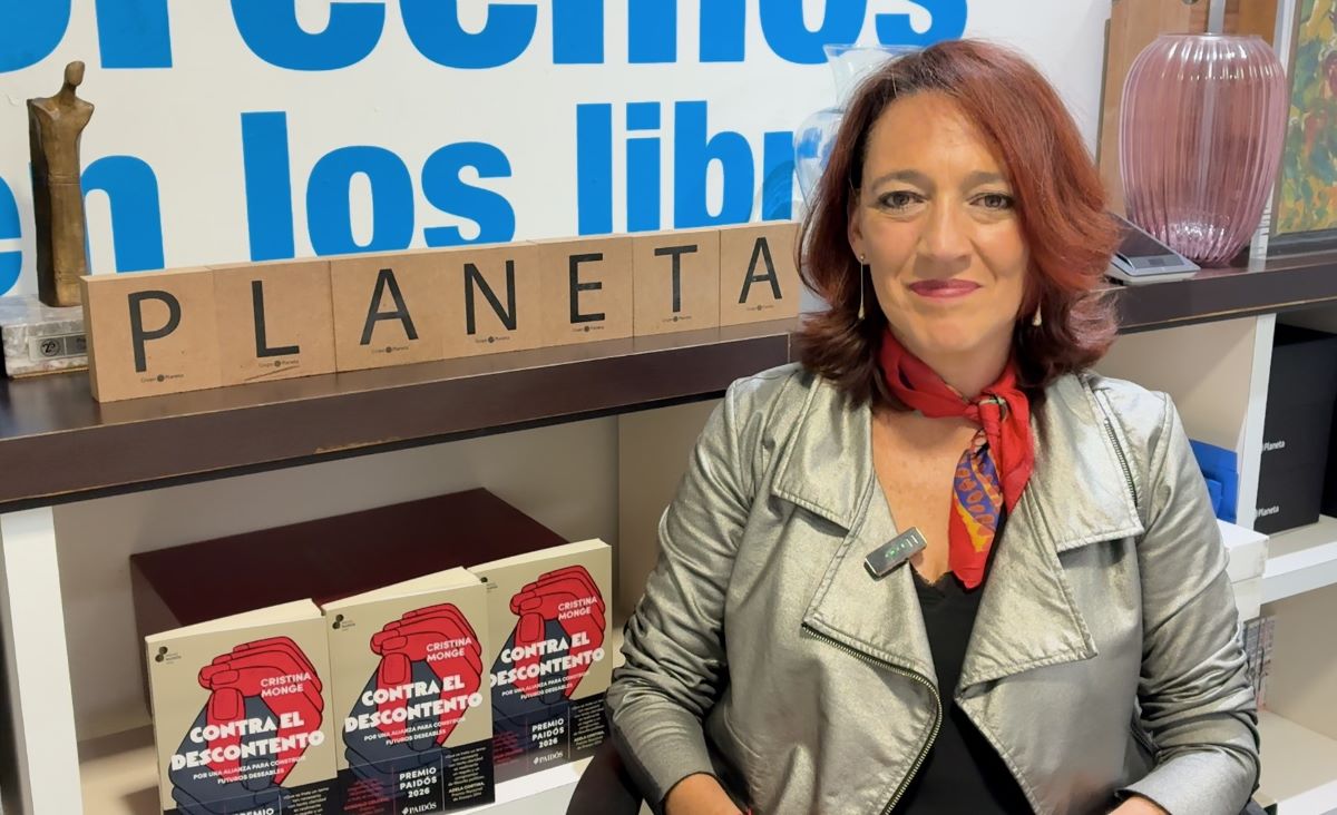 Cristina Monge y los libros para entender el descontento social. Foto: Verónica Maza