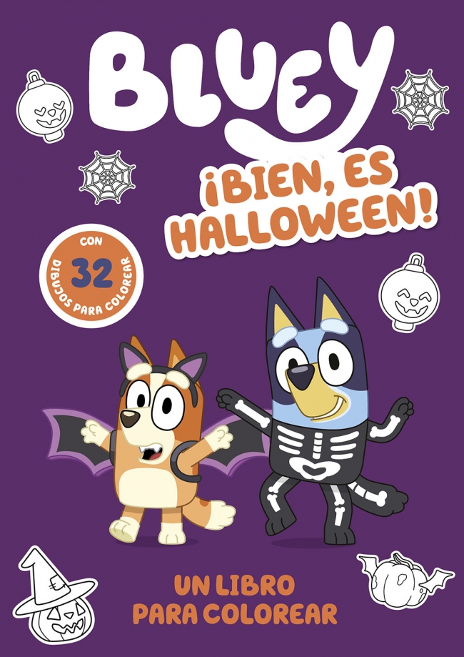 Bluey. Actividades - ¡Bien, es Halloween! Un libro para colorear terroríficamente divertido