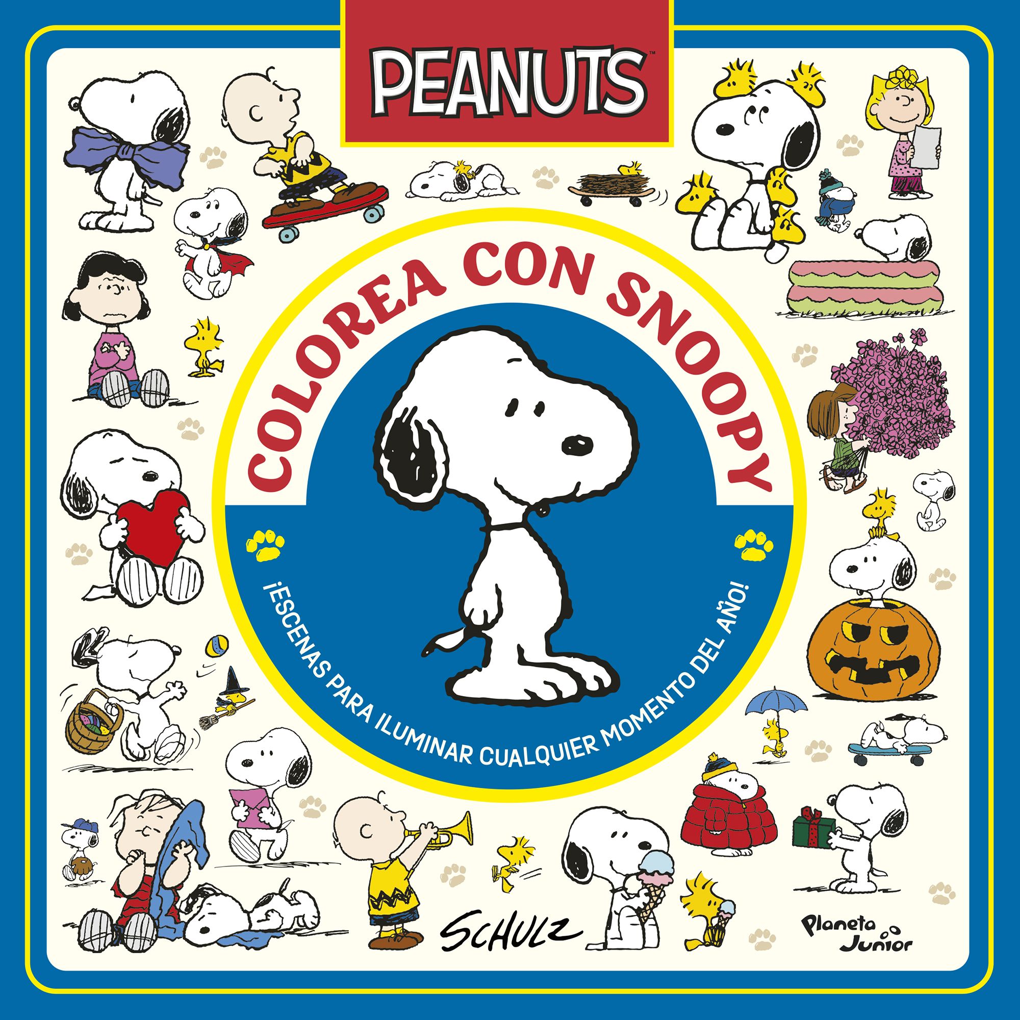 Peanuts. Colorea con Snoopy