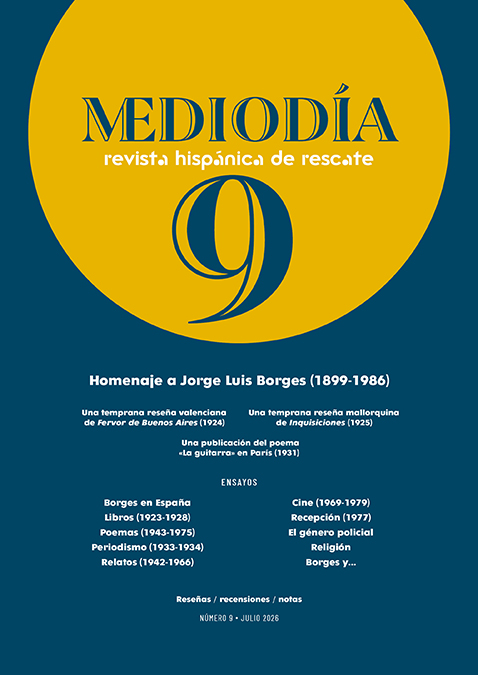 Mediodía. Revista hispánica de rescate. 9