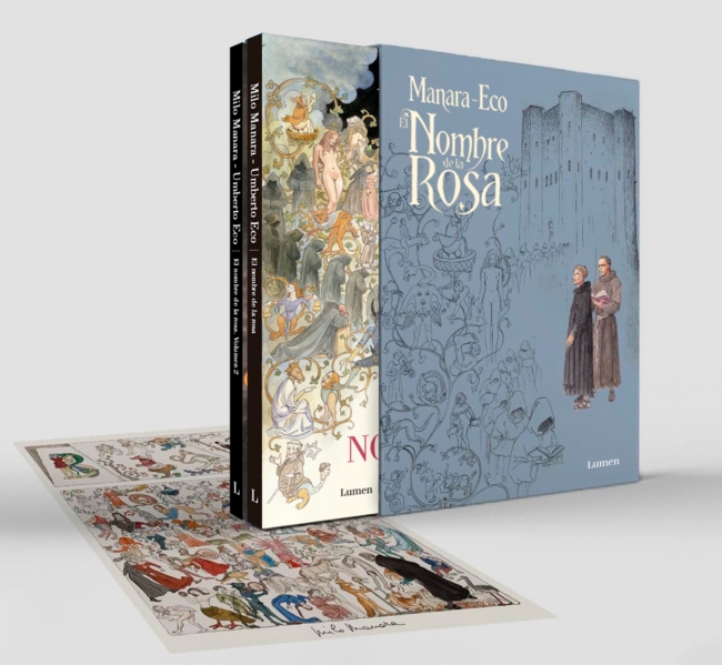 Estuche El nombre de la rosa (novela gráfica, vols. 1 y 2)