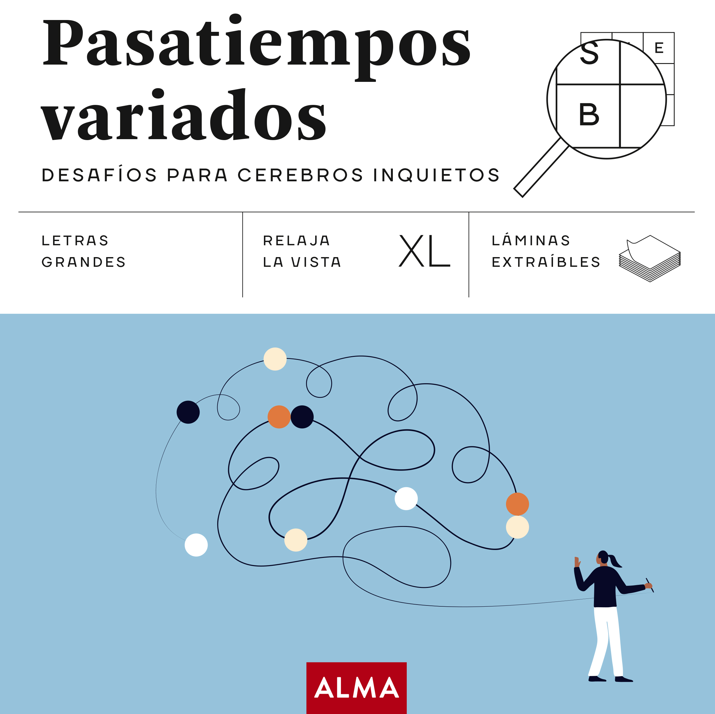 Pasatiempos variados. Desafíos para cerebros inquietos (XL)