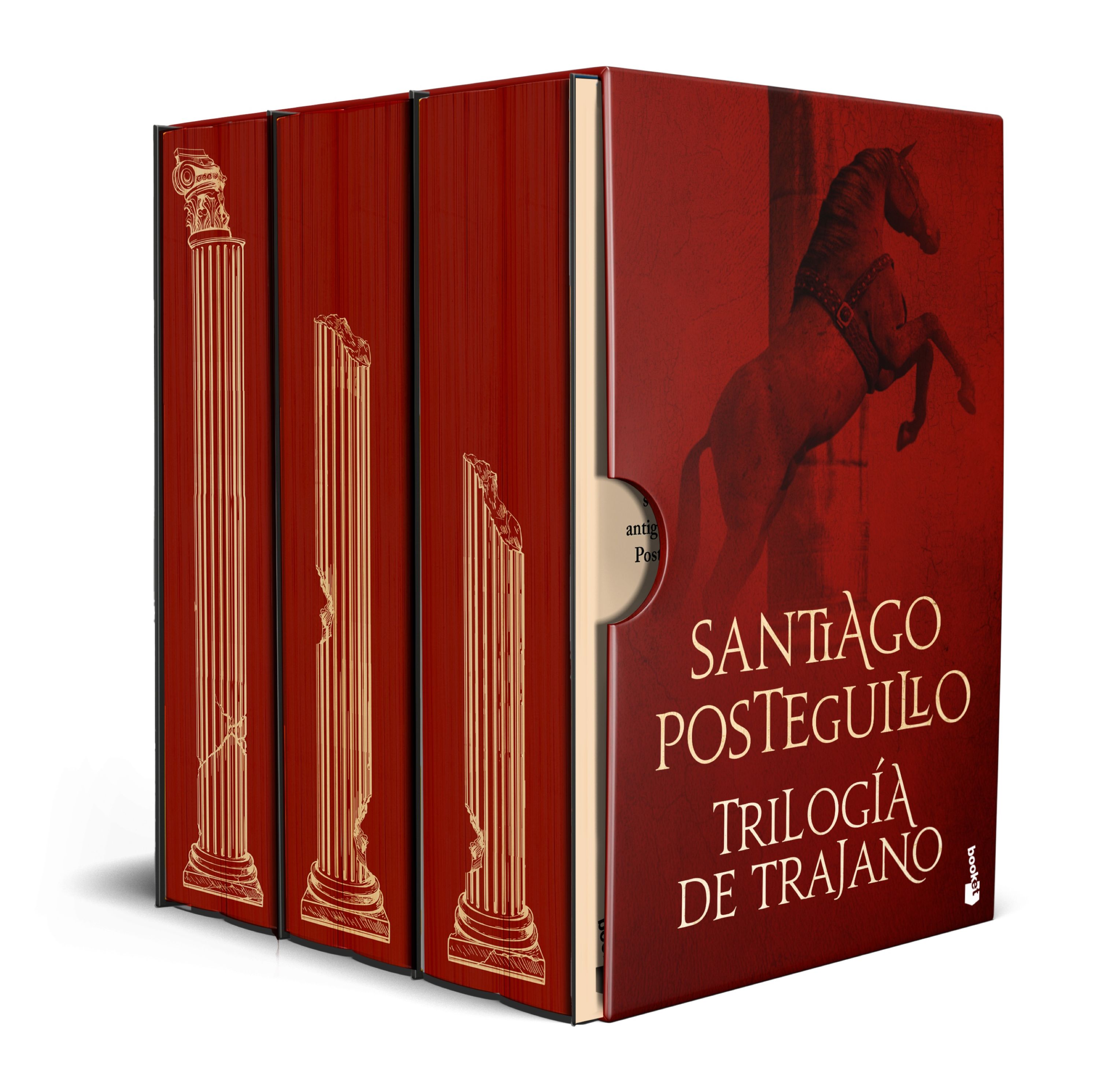 Estuche Trilogía de Trajano. Edición especial con cantos decorados