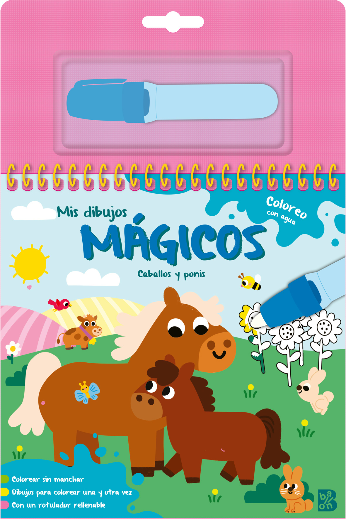 MIS DIBUJOS MÁGICOS - COLOREO CON AGUA - CABALLOS Y PONIS