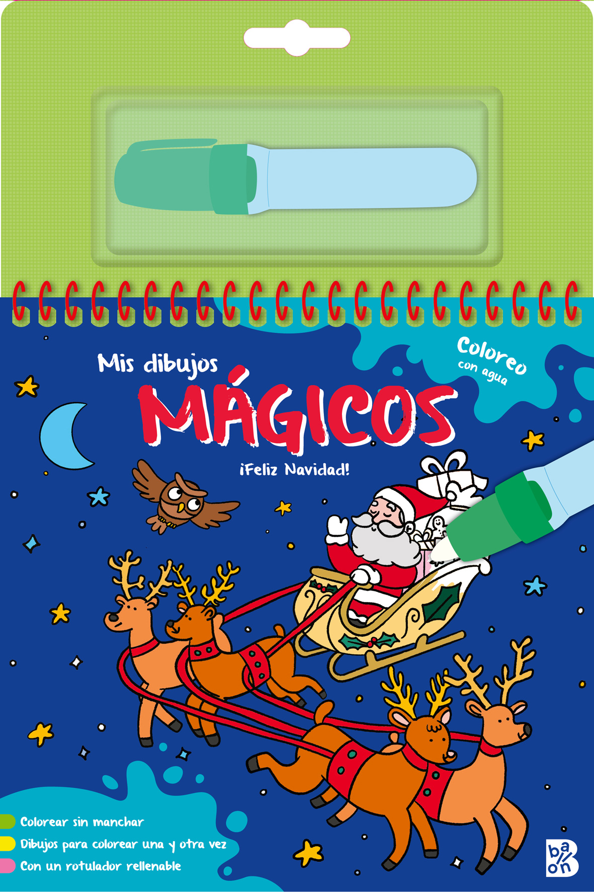 MIS DIBUJOS MÁGICOS - COLOREO CON AGUA - ¡FELIZ NAVIDAD!