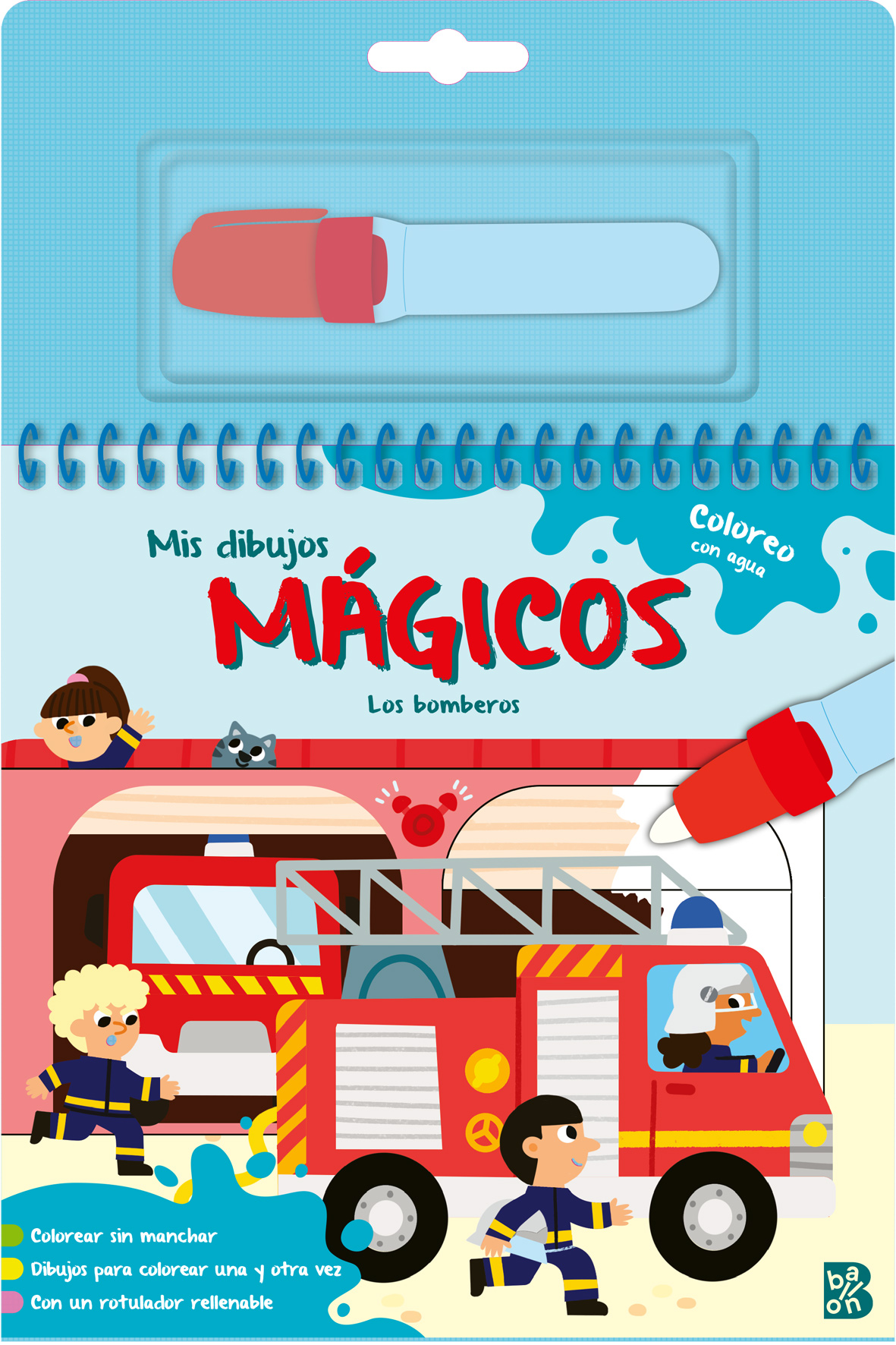 MIS DIBUJOS MÁGICOS - COLOREO CON AGUA - LOS BOMBEROS