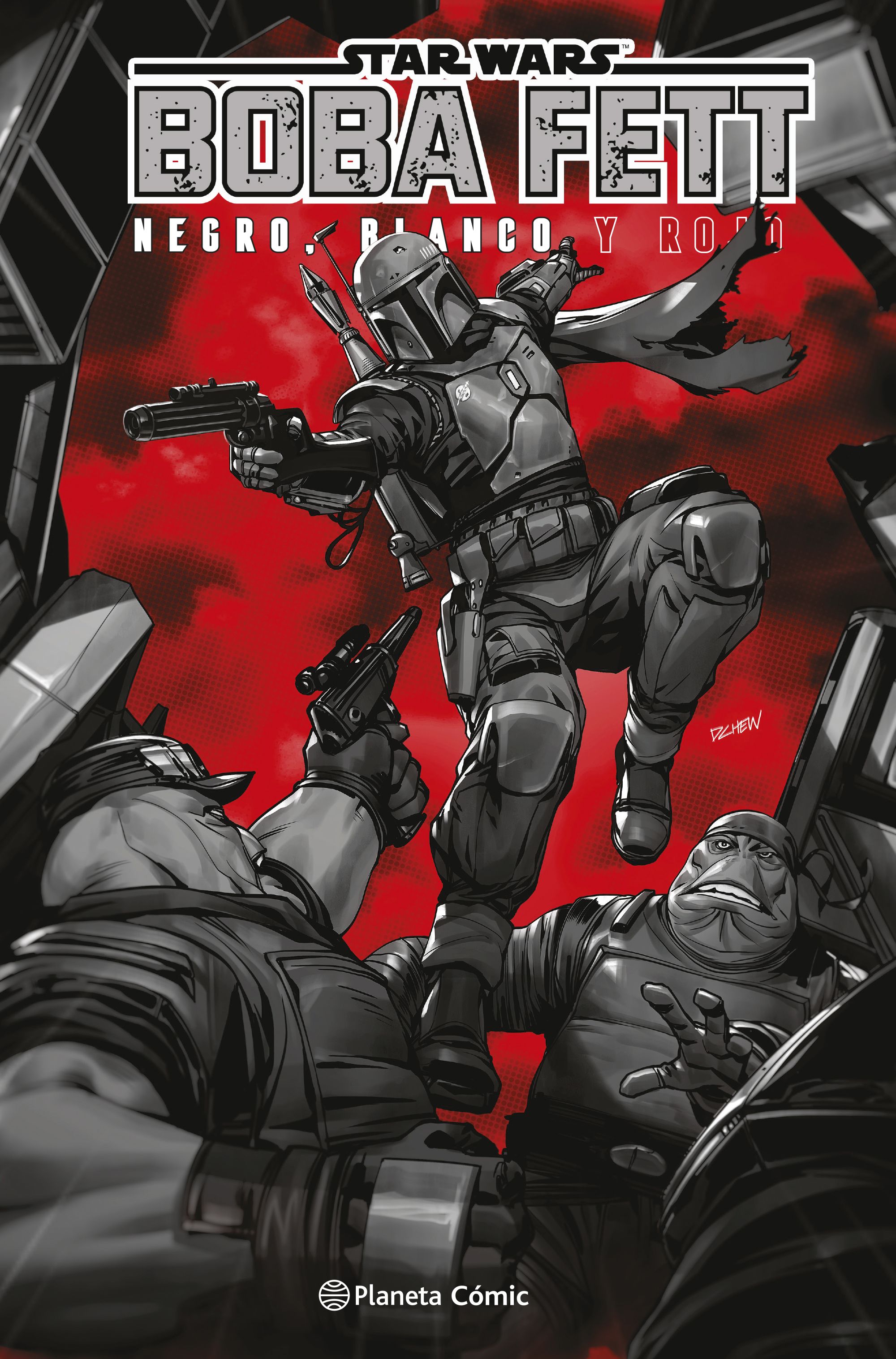 Star Wars Boba Fett: Blanco, negro y rojo